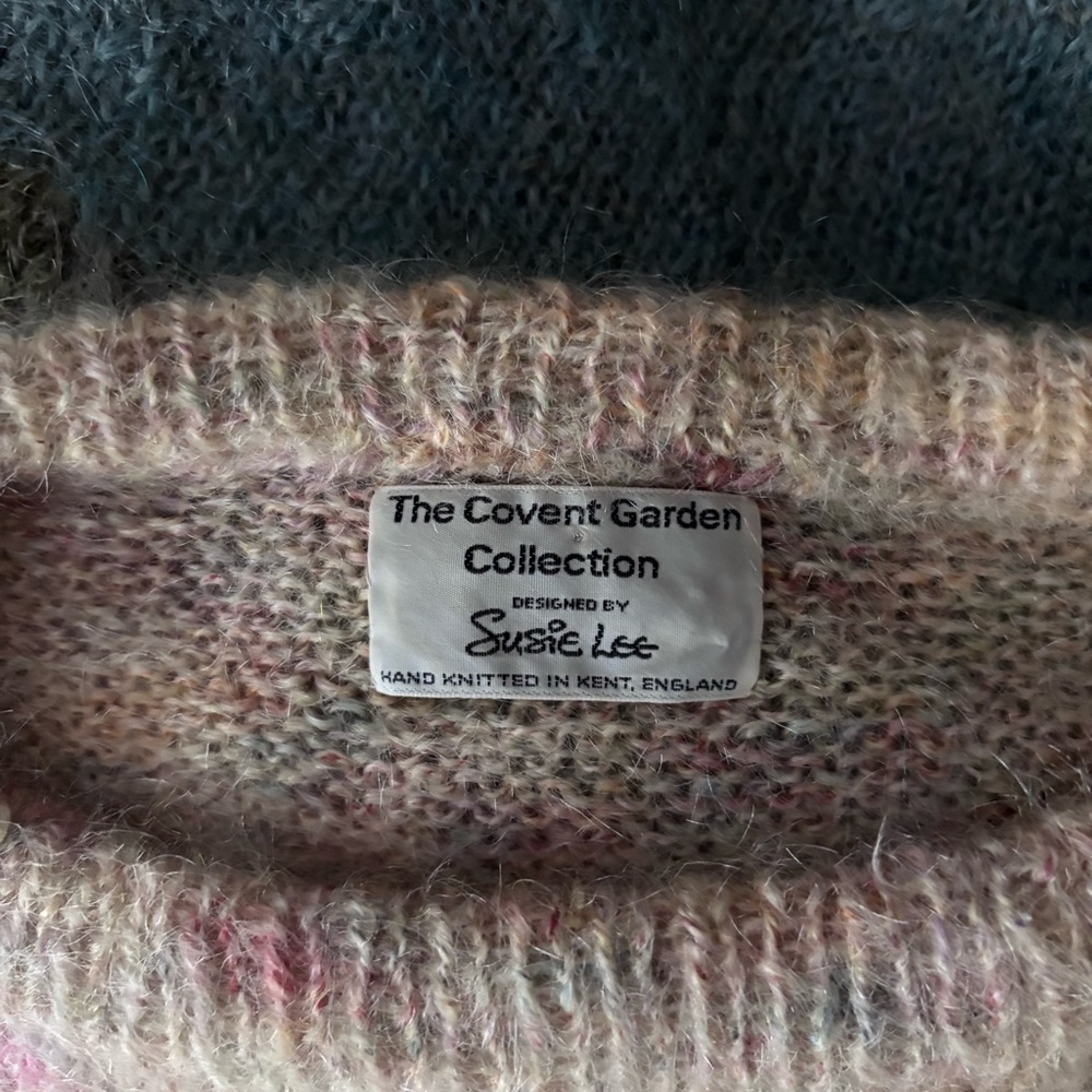 ✨SOLD✨Vintage 80s SUSIE LEE Pastoral Sheep Mohair and Wool Sweater / - Picture 12 of 14